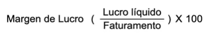 formula margem de lucro